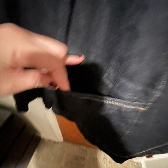 Denim Blazer with Button Detail - Picture 5 of 9